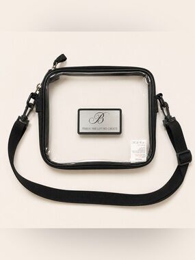 Bellagio Las Vegas Clear PVC Crossbody Bag - Adjustable Strap
